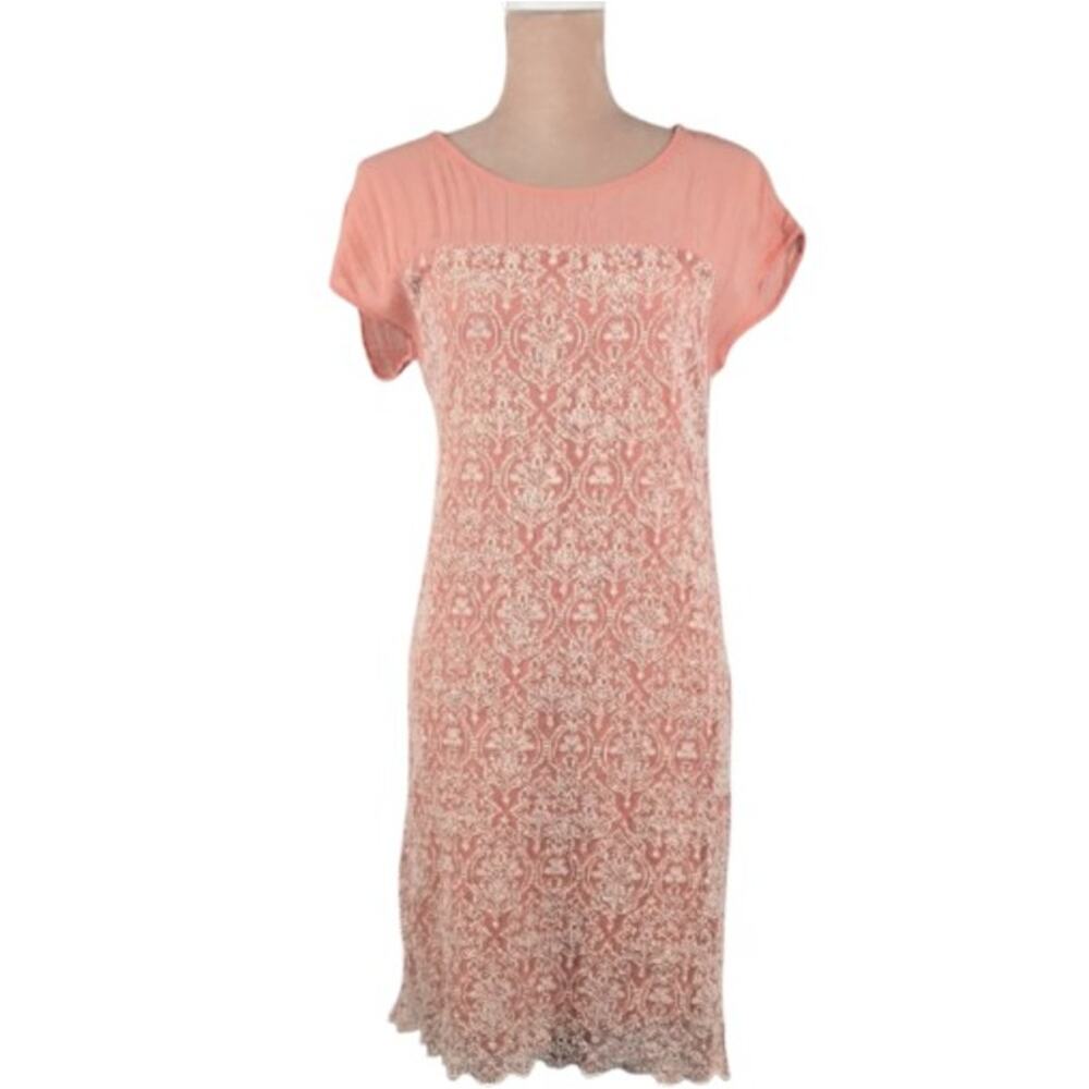 Sundance Rose Palace Dress Embroidered Sheath Dress Size Small